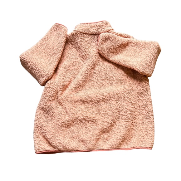 Women’s peach Lands End Sherpa zip up jacket XL - Picture 2 of 4